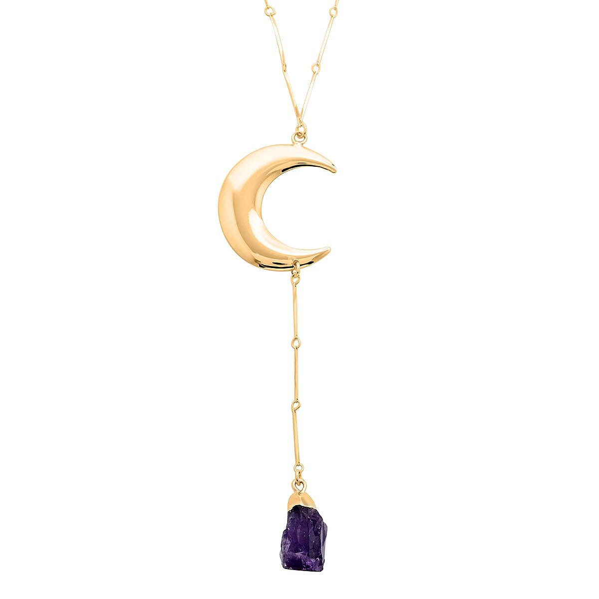 Galilea Rose Quartz Pendant Necklace 18.5-20.5 Inches in Goldtone 42.00 ctw