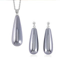 Terahertz 54.75 ctw Earrings and Pendant Necklace in Rhodium Over Sterling Silver, Terahertz Jewelry Set, Birthday Gift For Her 20 Inches - Sticky add to cart bar