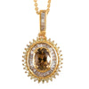 Natural Golden Tanzanite & Yellow Diamond