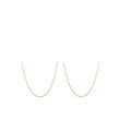 Set of 2 10K Yellow Gold 1.5mm Rope Chain Necklace 18,20 Inches 2.70 Grams - Sticky add to cart bar