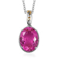Karis Radiant Orchid Quartz Pendant in 18K YG Plated and Platinum Bond with Stainless Steel Necklace 20 Inches 9.35 ctw - Sticky add to cart bar