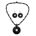Resin Earrings and Laba-laba Pendant with Seed Beaded Necklace 20 Inches in Sterling Silver - Sticky add to cart bar