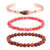 Red Jasper, Red Glass, Rosetone