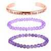 African Amethyst, Glass, Rosetone