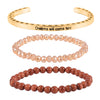 Gold Sandstone, Glass, Goldtone
