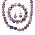 Cacoxenite Beaded Stretch Bracelet, Graduation Necklace 20 Inches and Drop Earrings in 14K Yellow Gold Over Sterling Silver 825.50 ctw - Sticky add to cart bar