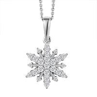 Moissanite Pendant Necklace 20 Inches in Platinum Over Sterling Silver 0.60 ctw