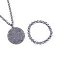 Terahertz Beaded Stretch Bracelet and Phoenix Pendant with Beaded Necklace 21 Inches in Sterling Silver 425.00 ctw - Sticky add to cart bar