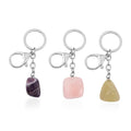 Set of 3 Amethyst, Brazilian Citrine, Galilea Rose Quartz Keychains in Silvertone 324.00 ctw - Sticky add to cart bar