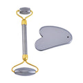 Set of Terahertz Facial Massage Roller and Gua Sha Massage Scraper 412.25 ctw - Sticky add to cart bar