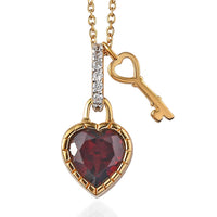 White Topaz, White Zircon Pendant Necklace (20 Inches) in Rhodium Over Sterling Silver 1.40 ctw