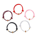 Valentine's Day Ever True Emergency Glass Breaker Gift Set of 5 Multi Color Strand Bracelet in Tungsten and ION Plated YG Stainless Steel (Adjustable) - Sticky add to cart bar