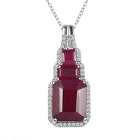 Masoala Sapphire (FF), White Zircon Pendant Necklace (20 Inches) in Platinum Over Sterling Silver 9.40 ctw