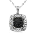 Multi Color Austrian Crystal Pendant Necklace 18 Inches in Silvertone - Sticky add to cart bar