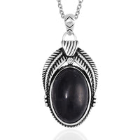 Shungite 10.00 ctw Pendant in ION Plated Copper with Stainless Steel Necklace 20 Inches