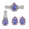 Pear Tanzanite & Pink Sapphire
