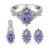 Marquise Tanzanite & Pink Sapphire