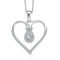 Moissanite Pendant Necklace (20 Inches) in Vermeil YG Over Sterling Silver 0.50 ctw - Sticky add to cart bar