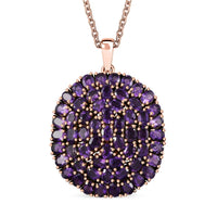 Karis Gemstone Cluster Drop Pendant Necklace (20 Inches)