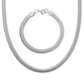 Stainless Steel Bracelet (7.50In) and Necklace 20 Inches - Sticky add to cart bar