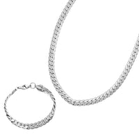 Stainless Steel Bracelet and Necklace