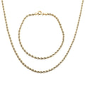 Seta Corda Italian 2.7mm Chain Bracelet (7.50In) and Necklace in 10K Yellow Gold 5.65 Grams 24 Inches - Sticky add to cart bar