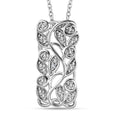 Diamond Accent Pendant Necklace (20 Inches) in Platinum Over Sterling Silver - Sticky add to cart bar