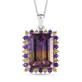 AAA Anahi Ametrine and Multi Gemstone Pendant Necklace 20 Inches in Platinum Over Sterling Silver 23.90 ctw - Sticky add to cart bar