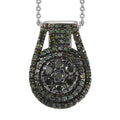 Diamond Pendant Necklace 20 Inches in Platinum Over Sterling Silver 0.75 ctw - Sticky add to cart bar