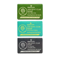 ZionHealth Energizing Earthy Soap Set (Lemongrass, Peppermint Oil, & Tea Tree Oil) 3x6oz