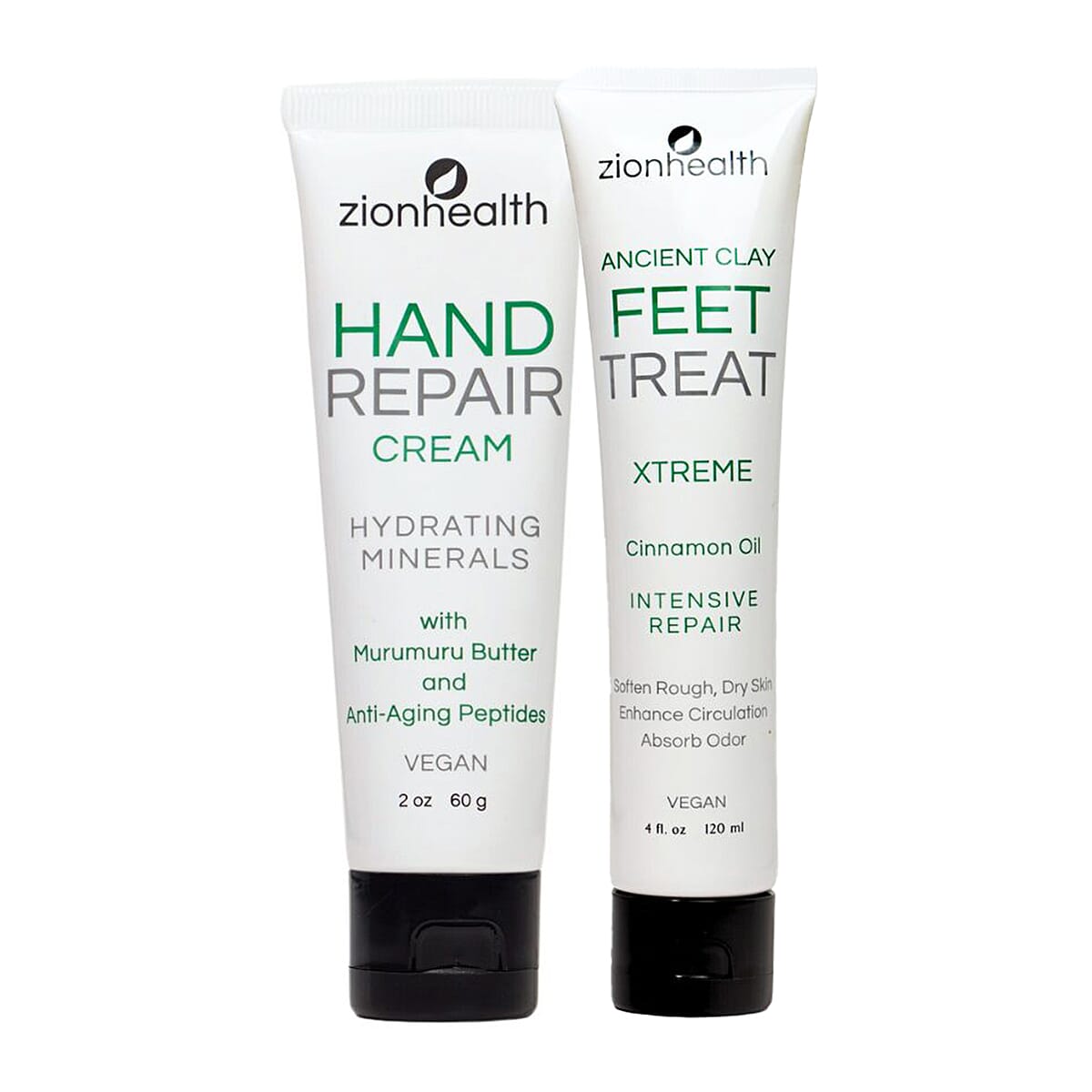 ZionHealth Hand & Feet Intensive Repair Cream Duo Set (2oz & 4oz)