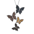 GP Trionfo Nature's Collection Multi Color Diamond Butterfly Pendant Necklace - Sticky add to cart bar
