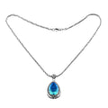 Bali Legacy Peacock Quartz (Triplet) Pendant Necklace 18 Inches in Sterling Silver 28.40 ctw - Sticky add to cart bar
