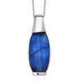 Malagasy Labradorite Pendant Necklace 20 Inches in Platinum Over Sterling Silver 6.10 ctw - Sticky add to cart bar