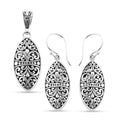 Bali Legacy Filigree Earrings and Pendant without Chain in Sterling Silver 8 Grams - Sticky add to cart bar