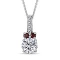 Anthill Garnet Pendant with Chain (Size 20) in Platinum Over Sterling Silver 1.13 ctw - Sticky add to cart bar