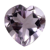Rose De France Amethyst Set of 3 (Hrt 7 mm) 3.17 ctw Loose Gemstone