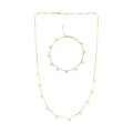 Italian Heart Bracelet (7.00-8.00In) and Necklace 18-20 Inches in 10K Yellow Gold 1.95 Grams - Sticky add to cart bar