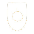 Italian Star Bracelet (7.00-8.00In) and Necklace 18-20 Inches in 10K Yellow Gold 1.80 Grams - Sticky add to cart bar