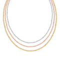 Set of 3, Mariner Chain Necklace in Sterling Silver - Sticky add to cart bar