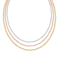 Set of 3, Mariner Chain Necklace in Sterling Silver