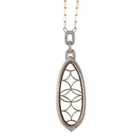 Luxoro 14K Yellow Gold Diamond Necklace with Chain (20 Inches) (20 g) 0.95 ctw