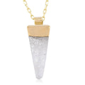 Crystal Pendant Necklace (16-20 Inches) in Goldtone 48.00 ctw - Sticky add to cart bar