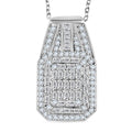 TLV Diamond Pendant Necklace (20 Inches) in Rhodium Over Sterling Silver 1.00 ctw - Sticky add to cart bar