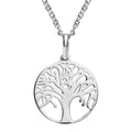 Sterling Silver Tree of Life Pendant with Stainless Steel Necklace (20 Inches) - Sticky add to cart bar