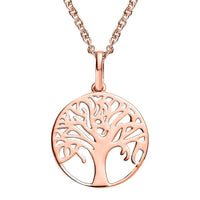 Sterling Silver Tree of Life Pendant with Stainless Steel Necklace (20 Inches)