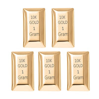 Set of 5 Bar 10K Yellow Gold 5 Grams