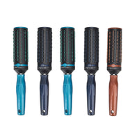 Set of 5 Portable Easy Clean Rotating Brush - 2 Navy, 2 Blue and 1 Brown (9.85x2.76)