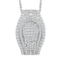 TLV White Diamond Pendant Necklace (20 Inches) in Rhodium Over Sterling Silver 1.00 ctw - Sticky add to cart bar