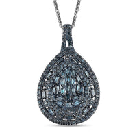 White Diamond 1.00 ctw Pendant Necklace in Rhodium Over Sterling Silver 20 Inches
